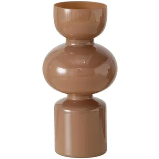 Ambia Home Vase , Braun , Glas , rund , 29 cm , Dekoration, Vasen, Glasvasen