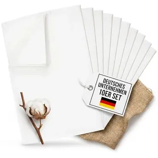 Bertsch Hotelwäsche GmbH Geschirrtücher Halbleinen Küchenhandtücher – Schnelles Abtrocknen – 50x70 cm Weiß