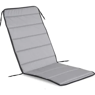 Gestepptes Schaumstoff-Stuhlkissen 50x50x80 cm dunkelgrau - Grau