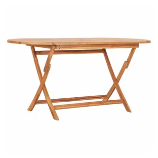 vidaXL Gartentisch Klappbar 160 x 80 x 75 cm Braun