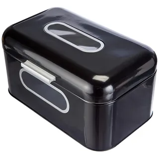 Echtwerk Retro Brotkasten Metall Schwarz