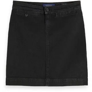Maison Scotch Damen Jeansrock Organic Cotton Denim 157001-3753 S - Elegant Black - S