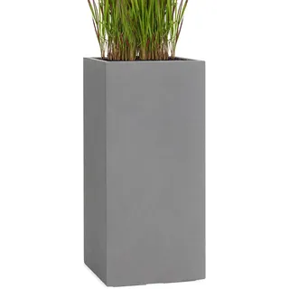 Pflanzwerk® Pflanzkübel Tower Grau 80x40x40cm *Frostbeständiger Blumenkübel* *UV-Schutz* *Qualitätsware*