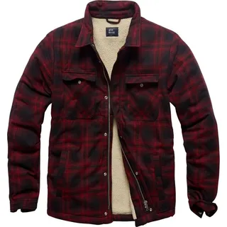 Vintage Industries Class Sherpa Hemdjacke rot,