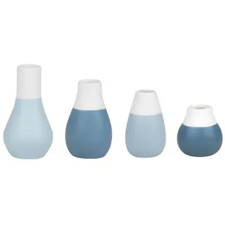 räder Mini Pastellvasen 4er Set blau