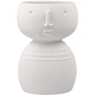 Goebel Studio 8 Lina Vase aus hochwertigem Porzellan, Maße: 10,5 x 9 x 16 cm, 30-800-32-1, Weiß