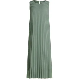 Maxikleid BETTY & CO "Maxikleid mit Plissee", Damen, Gr. 34, EURO, grün (lily pad), Obermaterial: 100% Polyester PES., Kleider Maxikleid