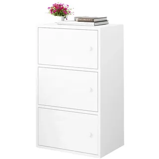 SCHRANK moderner kapazitätsgroßer, weiß, skandinavischer loft, weiß - Weiß