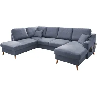 P & B Wohnlandschaft 6-Sitzer Blau