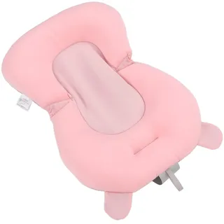 banapoy aby Badewannenkissen, Schwimmend Neugeborenen-Badewannenmatte Baby Badesitzkissen für 0-12 Monate Neugeborene, Weiches Baby Badewanne Sitzkissen Unterstützer, Bad Bett Dusche Matte (Rosa Bär)