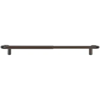 Umbra Twilight Single Curtain Rod Set – Wrap Around Design is Ideal for Blackout or Room Darkening Panels, 28-48, Bronze, 18/8 Stainless Steel, Dunkelbronze, 28" to 48"