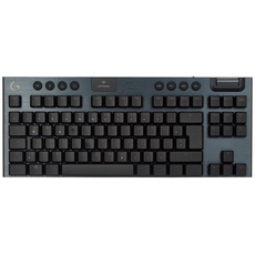 Logitech G915 TKL Tenkeyless LIGHTSPEED RGB Mechanische Gaming-Tastatur für Laptop und PC, Low-Profile-Switch, LIGHTSYNC RGB, kabellos, Bluetooth Funktion, Schwarz