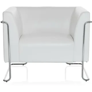 HJH Office Polstersessel CURACAO Kunstleder Weiß