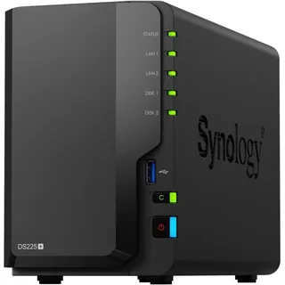 Synology DS225+ Leergehäuse Schwarz