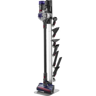 Vevor Staubsaugerständer 126 cm, für Dyson G5 V15 V12 V11 V10 V8 V7 V6 Serie Standstaubsauger und Zubehör, Bodenständer, Silber