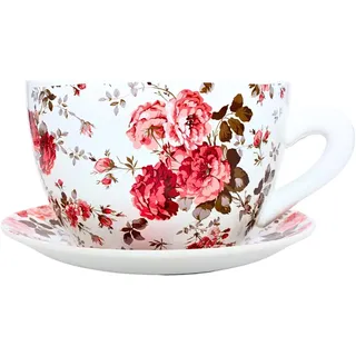 Dekohelden24 Pflanzkübel 28 x 24 x 14 cm Pink