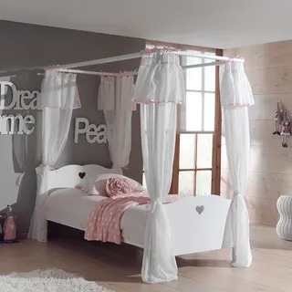 Dream Tree Himmelbett mit Voile 90 x 200 cm Bloom Weiß - Weiß