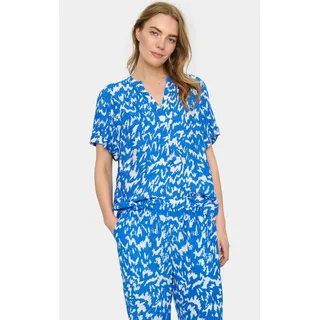 Saint Tropez Blusenshirt »AgnesSZ SS Top«, blau