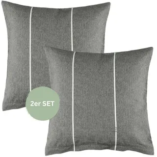 Esprit Kissenbezug Harplines 40 x 40 cm Grau