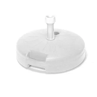 Sonnenschirm Ständer für Rund Weiß Polyethylen Cm 45 Crazystock selected