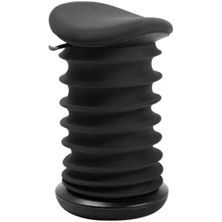 Topstar Bürohocker , Schwarz, Schieferfarben , Kunststoff, Textil , Uni , Bodenplatte , 37.5x53-64x36 cm , Made in Germany , Büromöbel, Bürostühle, Bürohocker