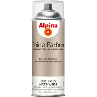 Alpina Sprühlack Zeitloses Matt-Weiss 0,4 l