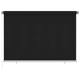 vidaXL Außenrollo 220x140 cm Schwarz - Schwarz