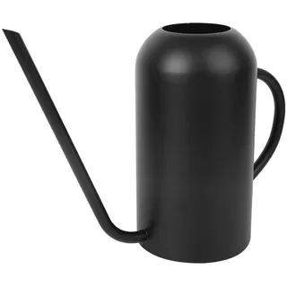 1,5L Gießkanne Schwarz mit Langem Ausguss, Gießkanne Zimmerpflanze, Edelstahl, Retro Design, für Garten Innenhof