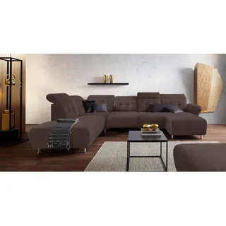 Home Affaire Wohnlandschaft Mikrofaser 2-Sitzer Braun