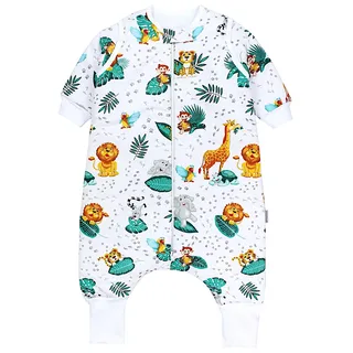 TupTam Baby Schlafsack Safari Afrika Tiere Grün/Gold 92