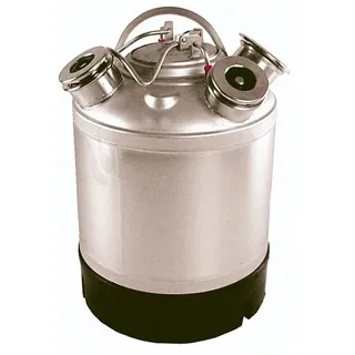 ich-zapfe Bierzapfanlage Reinigungsbehälter Edelstahl für 2 Fittinge - Fittinge austauschbar, *ohne Fittinge*