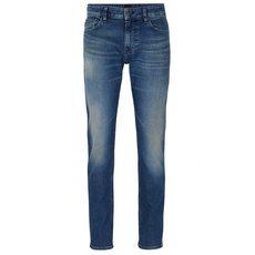 BOSS Herren Delaware BC-C Blaue Slim-Fit Jeans aus bequemem Stretch-Denim Blau 40/34