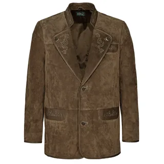 Lederjacke JCC "Trachtenjacke 31022146", Herren, Gr. 60, braun, Obermaterial: 100% Schweinsleder leather pig. Futter: 100% Baumwolle CO., Jacken Lederjacke