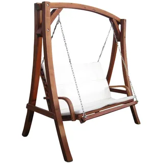 ALEOS. Design Hollywoodschaukel Gartenschaukel Schaukel Holzschaukel Hollywood Swing aus Holz Lärche Modell KUREDO103OD