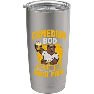 Komiker Bod Like A Dad Bod Stand Up Comedy Bar Comic Clown Doppelwandiger Edelstahl-Thermobecher