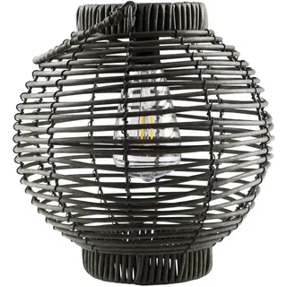 AM Design Laterne Kunststoff B:23cm H:24cm T:24cm Solar grau