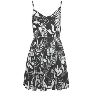 LASCANA Strandkleid Schwarz/Weiß 34