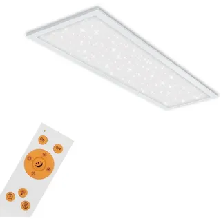 Briloner Leuchten LED Panel »7308016 pallas, Leuchtmittel LED-Board LED fest integriert, Deckenlampe, 100x25x6,5cm, Weiß, 24W, Wohnzimmer, Schlafzimmer, Küche, schwarz