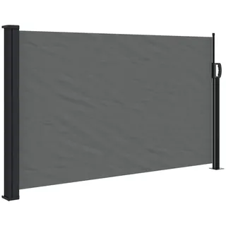 vidaXL Seitenmarkise 117 x 300 cm grau Polyester