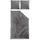 Premium Satin Bettwäsche Paris unifarben Grau 200 x 200 cm + 2 x 80 x 80 cm