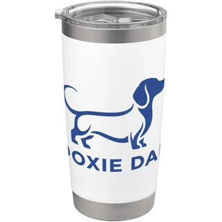 Doxie Dad Dackel Hund Vatertag Doppelwandiger Edelstahl-Thermobecher