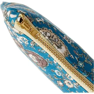 Bassetti Kosmetiktasche Groß Imperia B1 aus 100% Baumwolle in der Farbe Blau, Maße: 29cm x 20cm x 10cm, 9324219