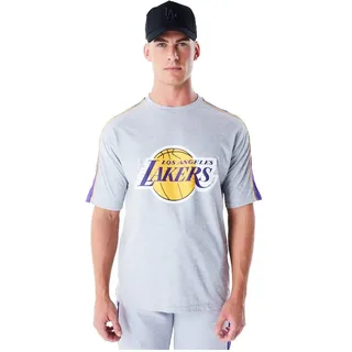 New Era Nba Panel Los Angeles Lakers Kurzarm-t-shirt - Grey Med - M