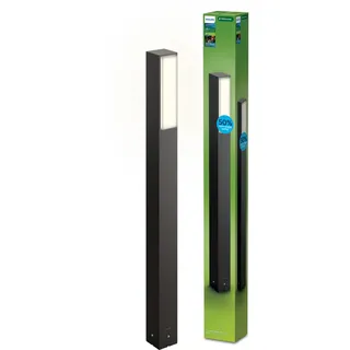 Philips Wegeleuchte Aluminium 77 cm IP44 inkl. LED 800 lm grau