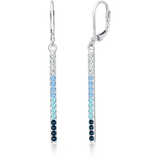 Elli Ohrhänger Geo Stab blau 925 Silber