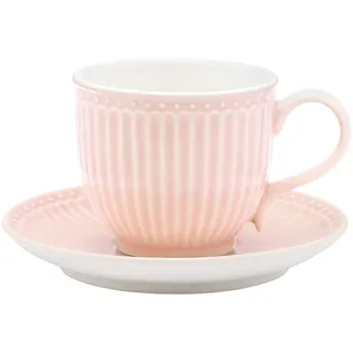 Greengate Tasse mit Untersetzer Alice Pale Pink