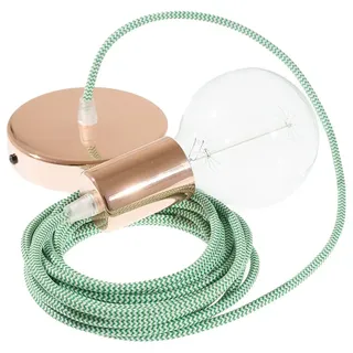 Creative Cables Rz06 Zigzag 1 M Hängelampe - Green / Copper - One Size