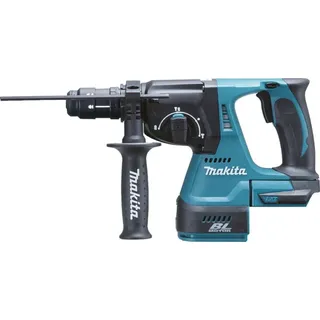 Makita DHR243Z ohne Akku + Tiefenanschlag, Seitengriff, Schnellspannbohrfutter, SDS-Wechselbohrfutter