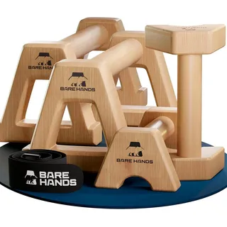 bare hands Liegestützgriffe Holz 0,14 m