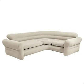 Intex Innen-ecksofa - Beige - 257x203x76 cm